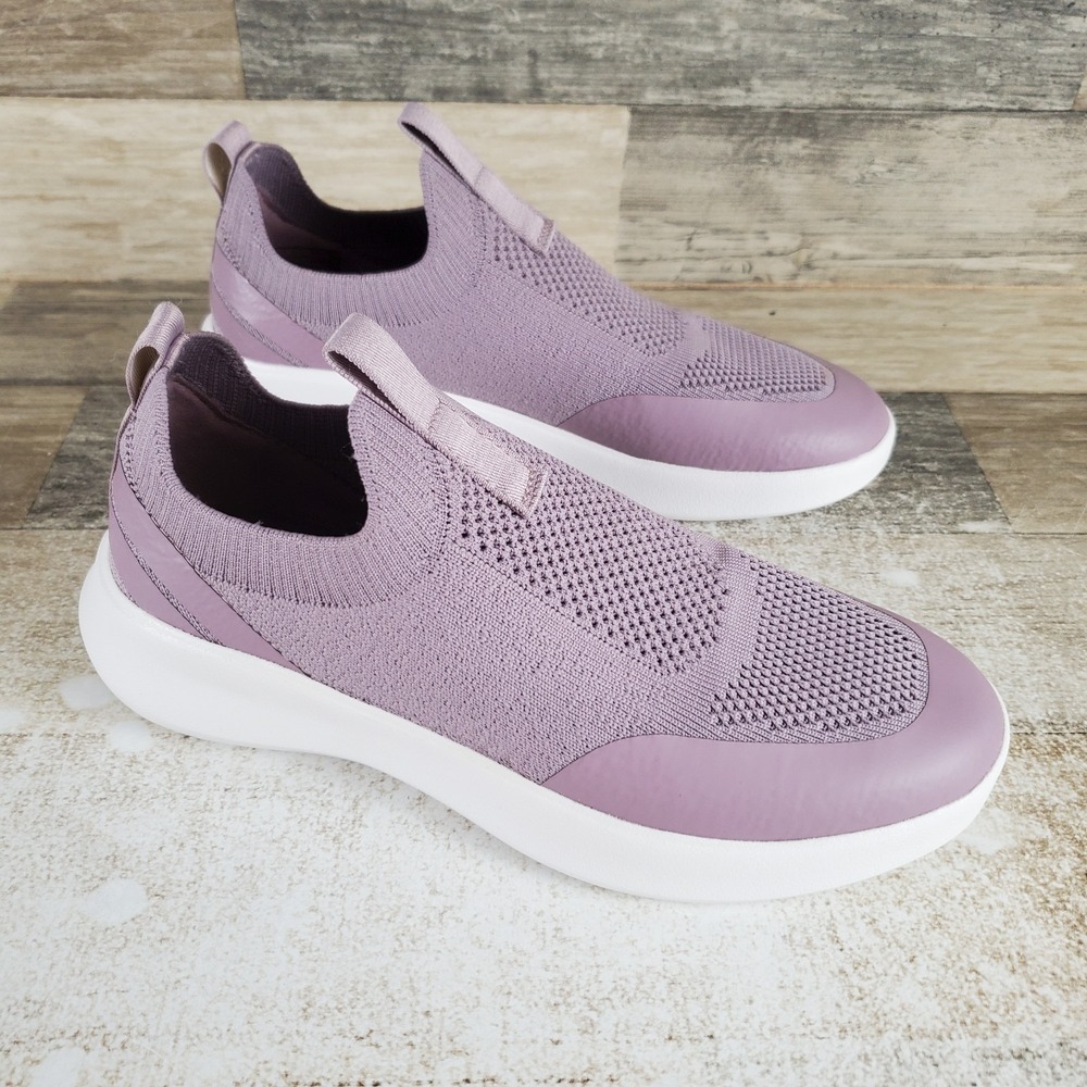 Koolaburra by UGG Yosha Womens Shoes Sz 5 Elderberry White Slip On Sneakers